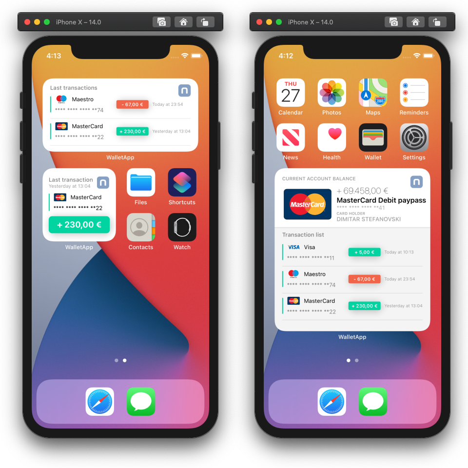 Creating an iOS Widget for your Wallet app